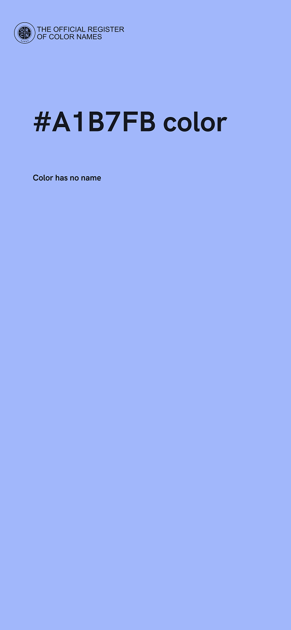 #A1B7FB color image