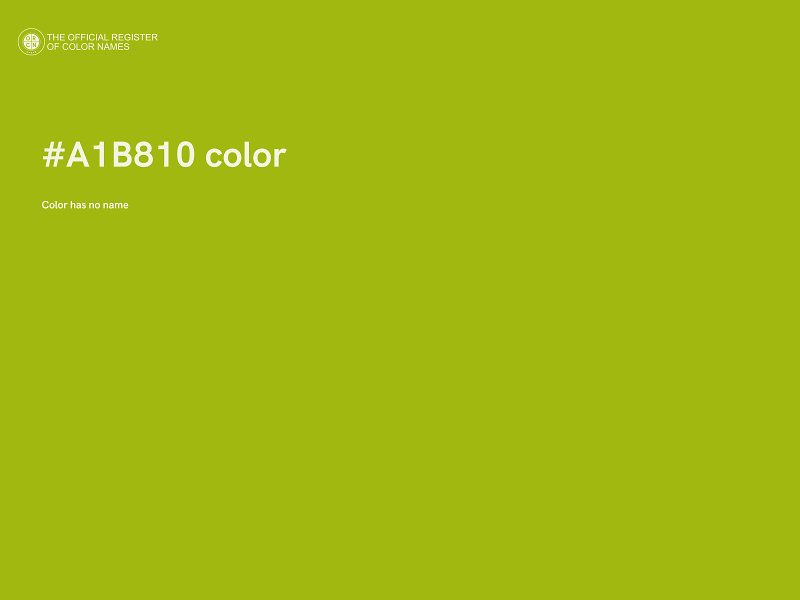 #A1B810 color image