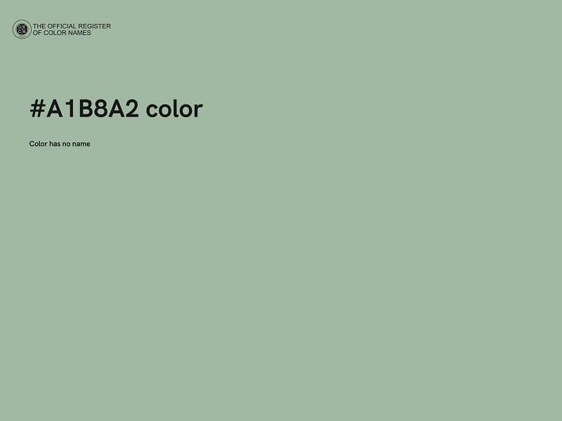 #A1B8A2 color image