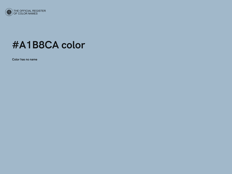 #A1B8CA color image