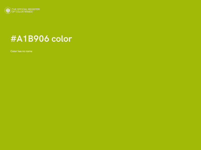 #A1B906 color image