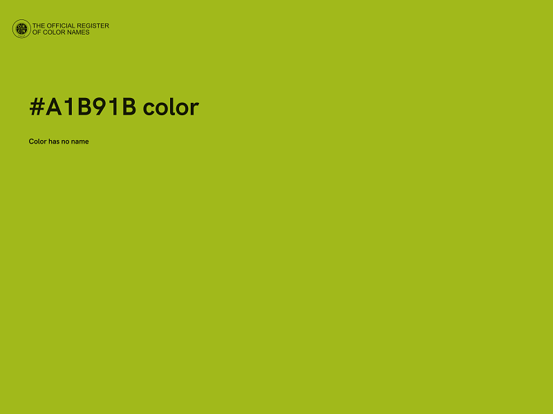 #A1B91B color image