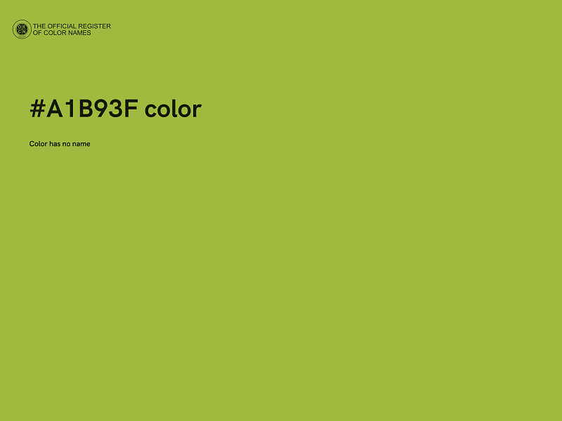 #A1B93F color image