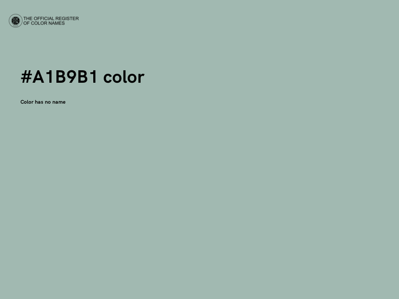#A1B9B1 color image