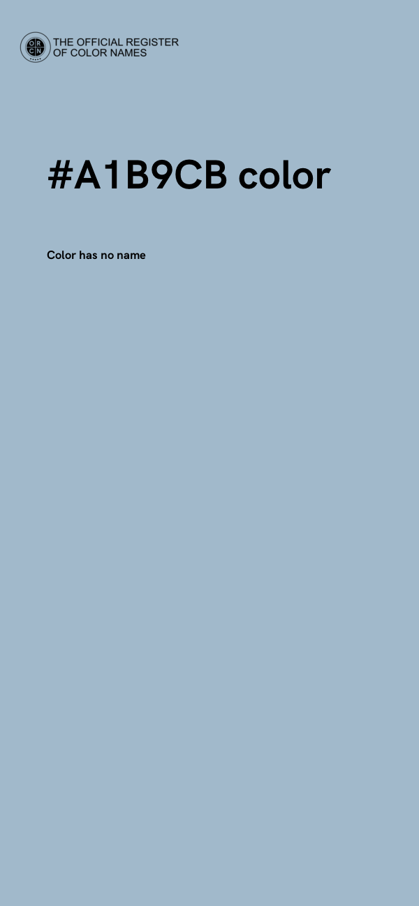 #A1B9CB color image