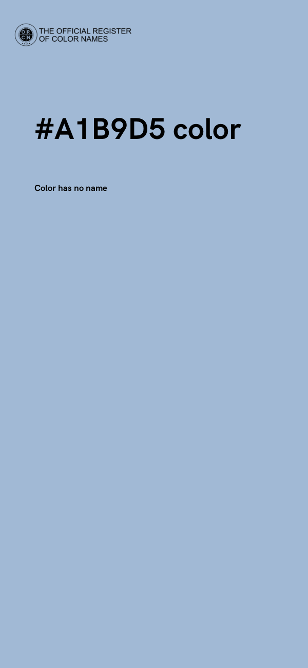#A1B9D5 color image
