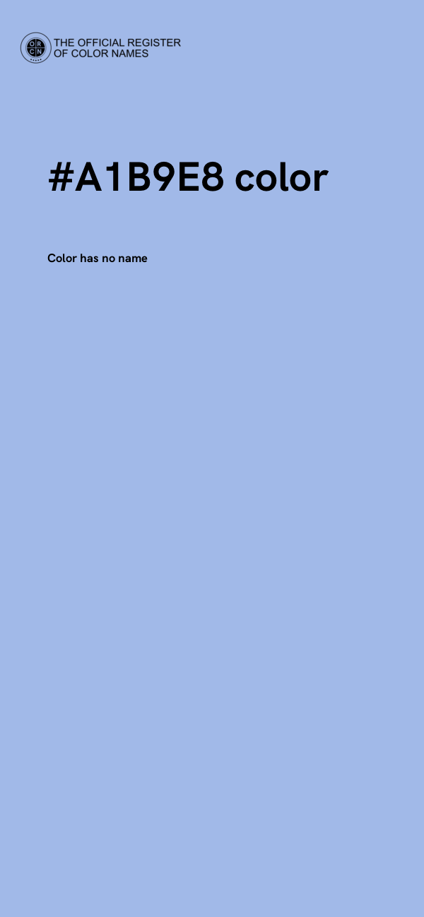 #A1B9E8 color image