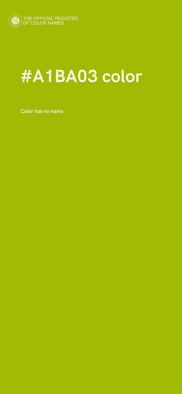 #A1BA03 color image