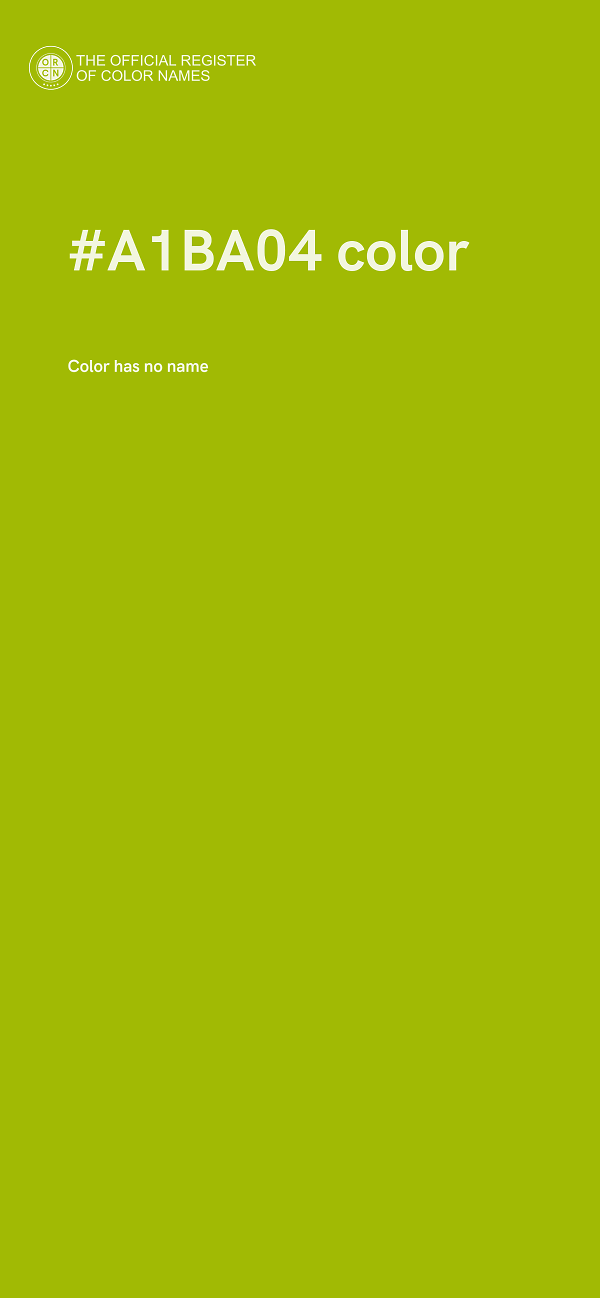 #A1BA04 color image