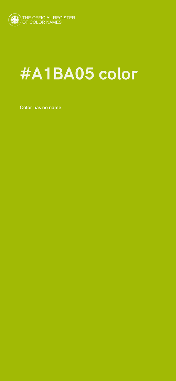 #A1BA05 color image