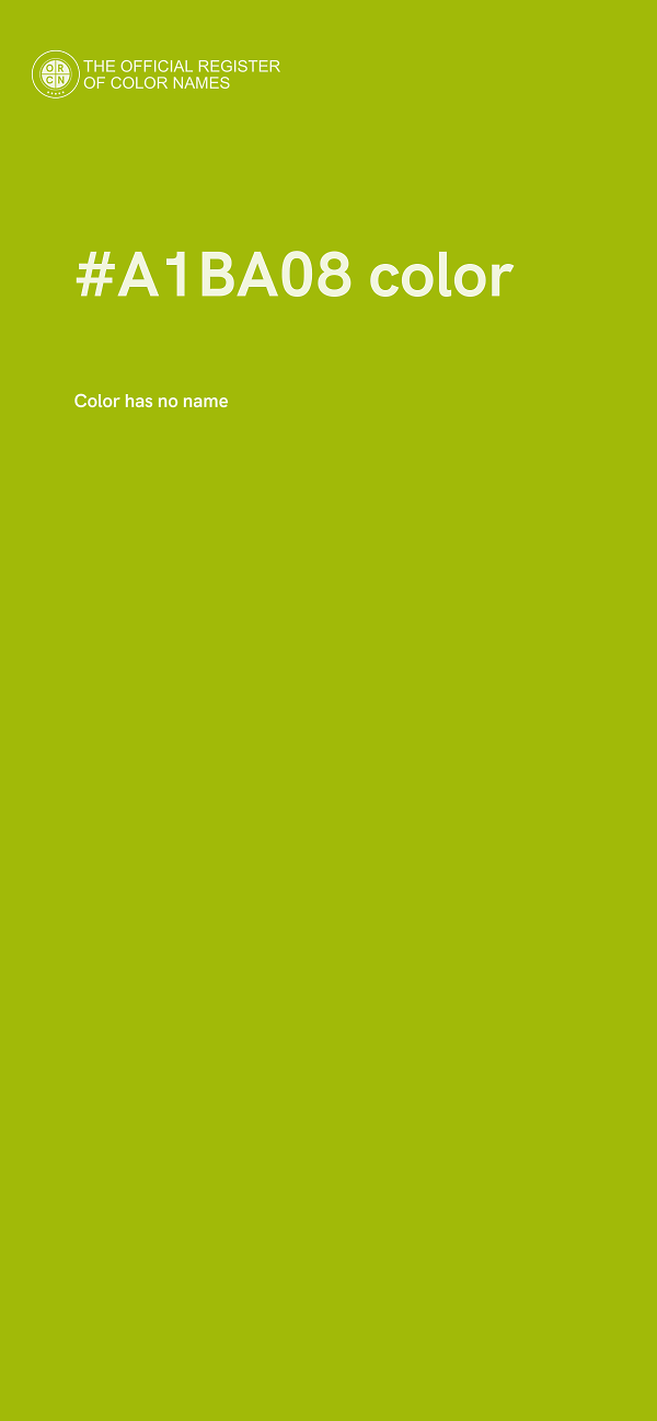 #A1BA08 color image