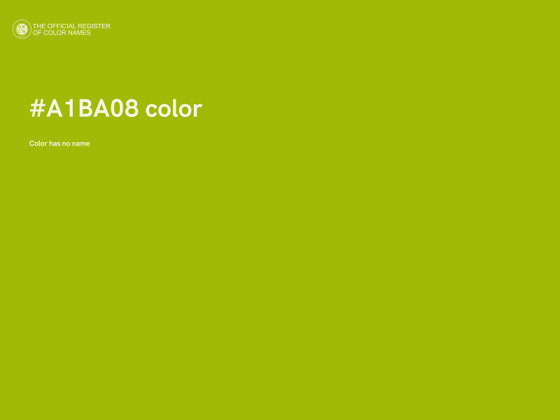 #A1BA08 color image