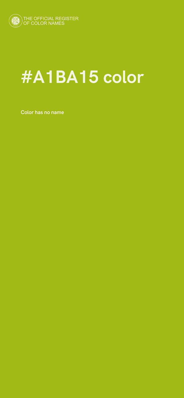 #A1BA15 color image