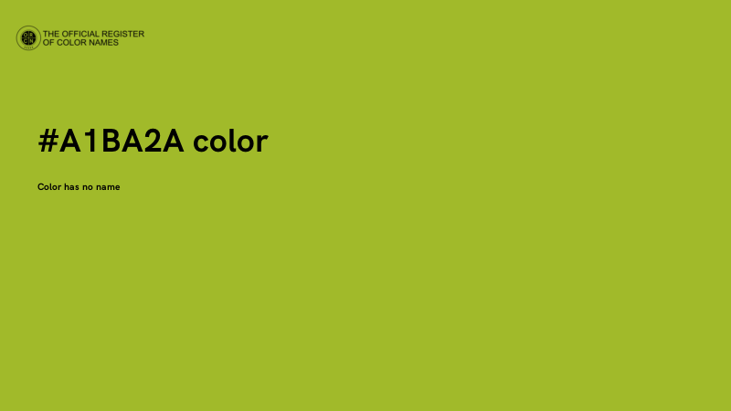 #A1BA2A color image