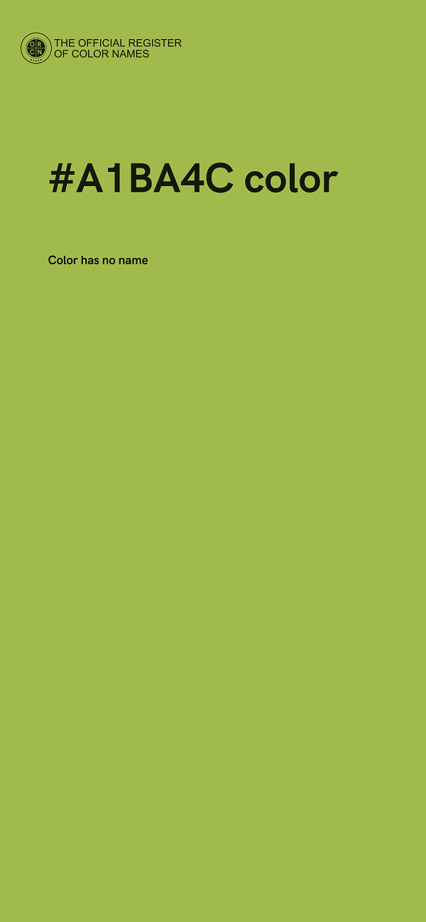 #A1BA4C color image