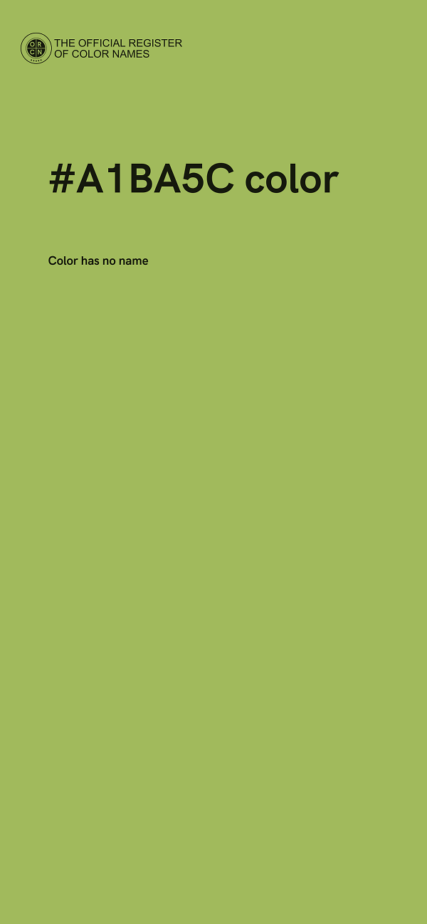 #A1BA5C color image