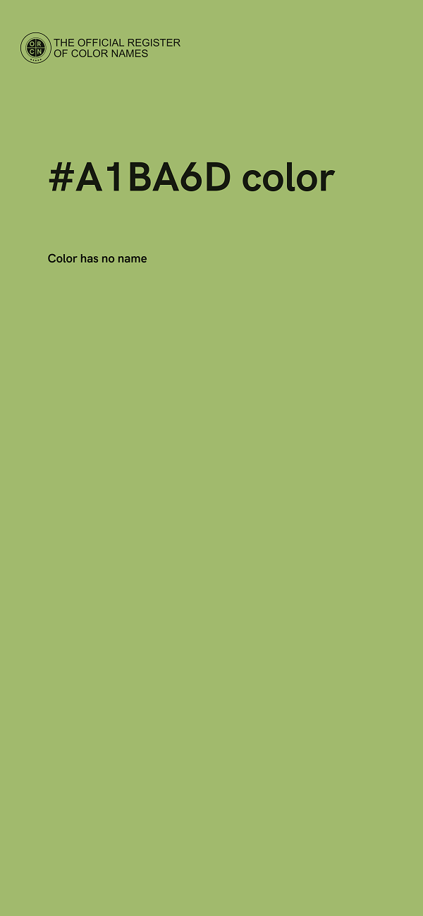 #A1BA6D color image
