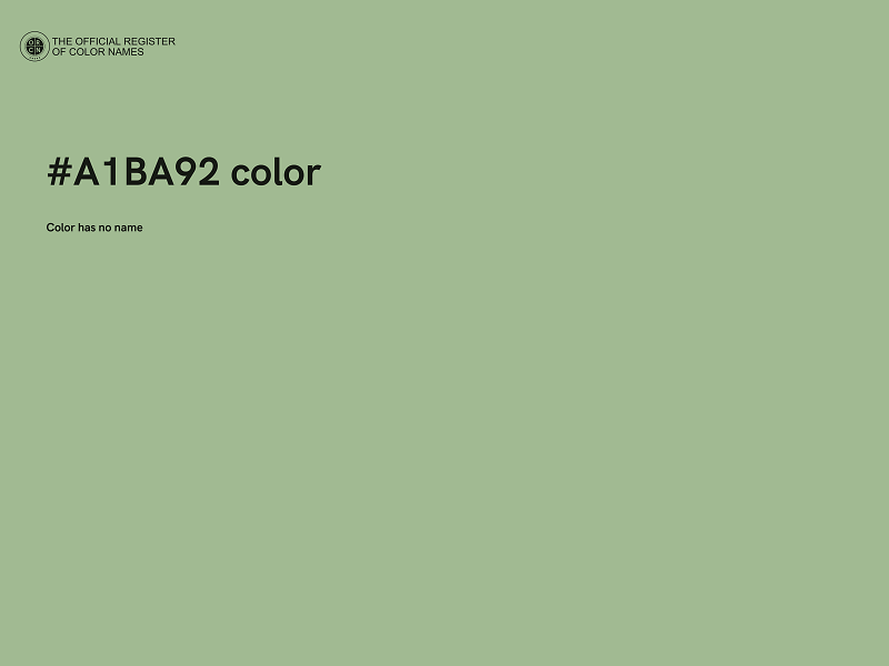 #A1BA92 color image