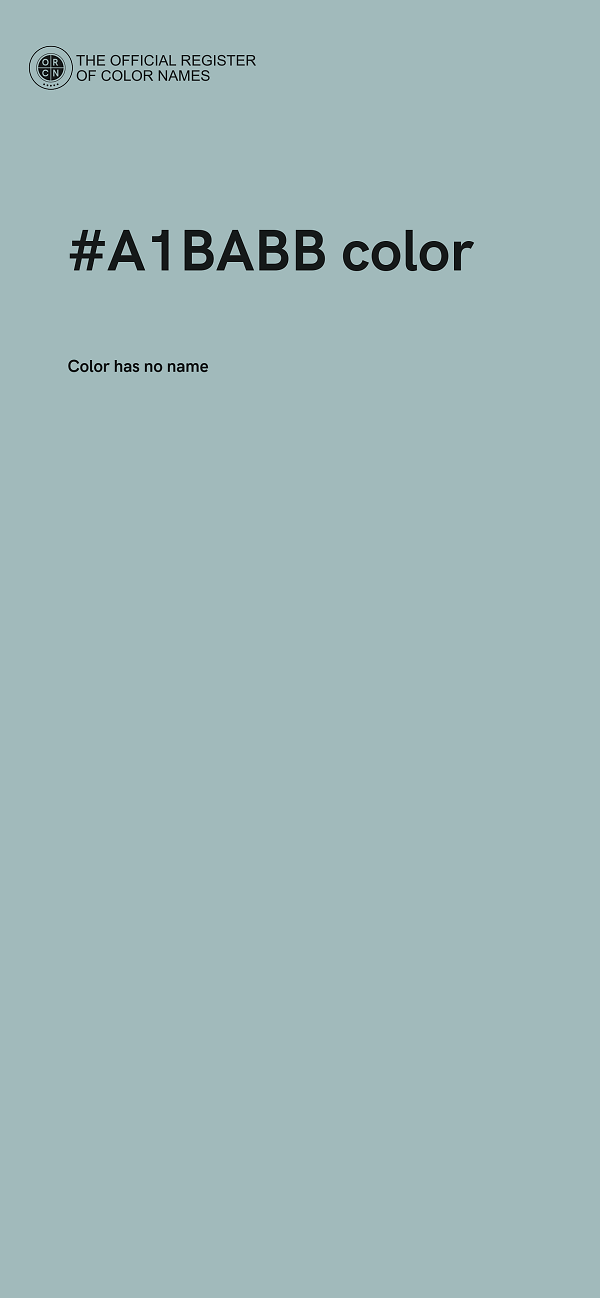 #A1BABB color image