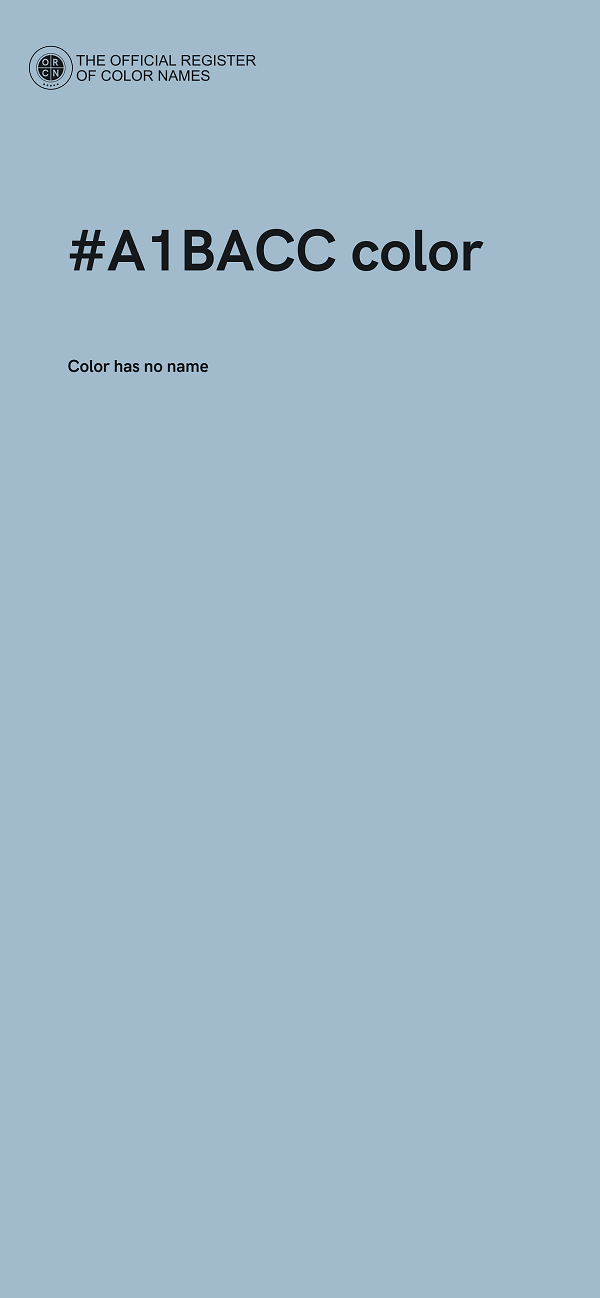 #A1BACC color image