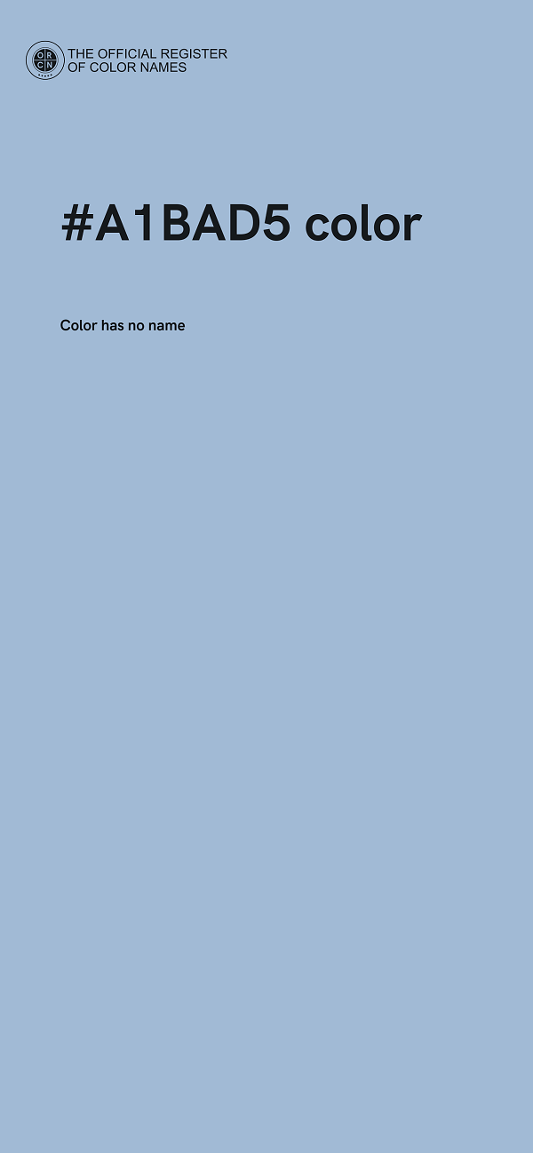 #A1BAD5 color image