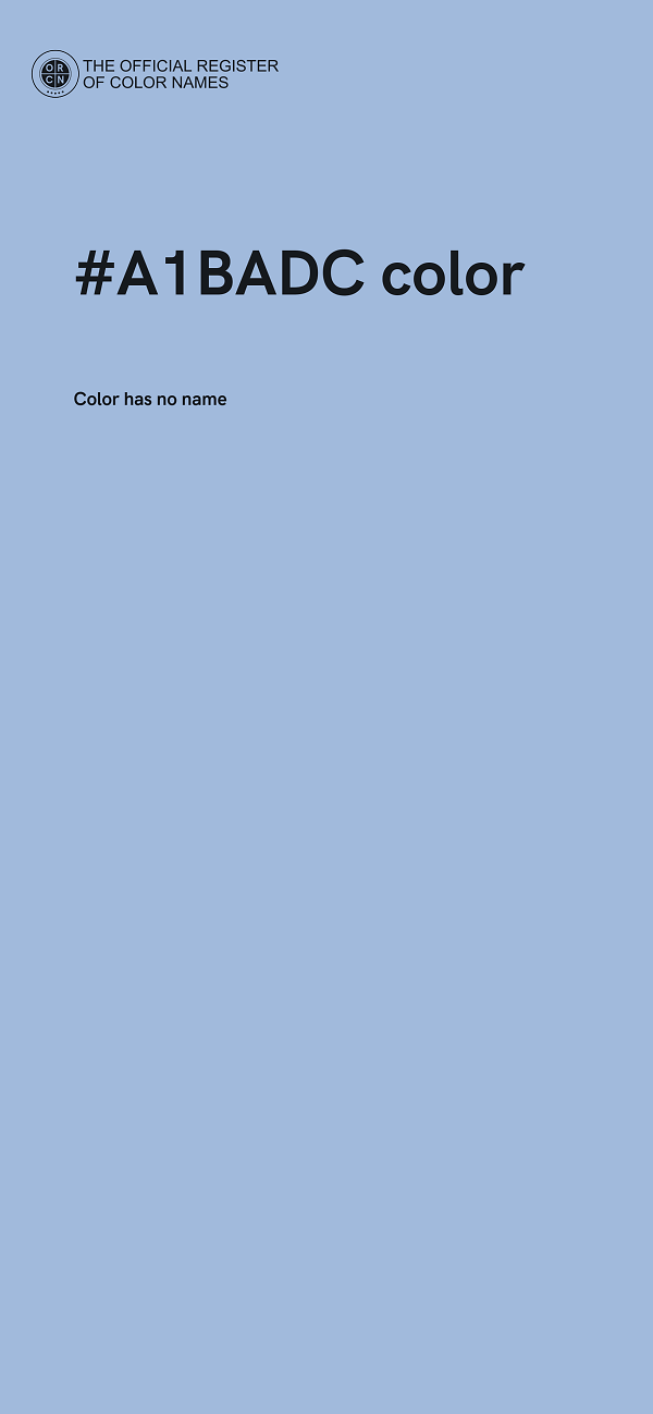 #A1BADC color image