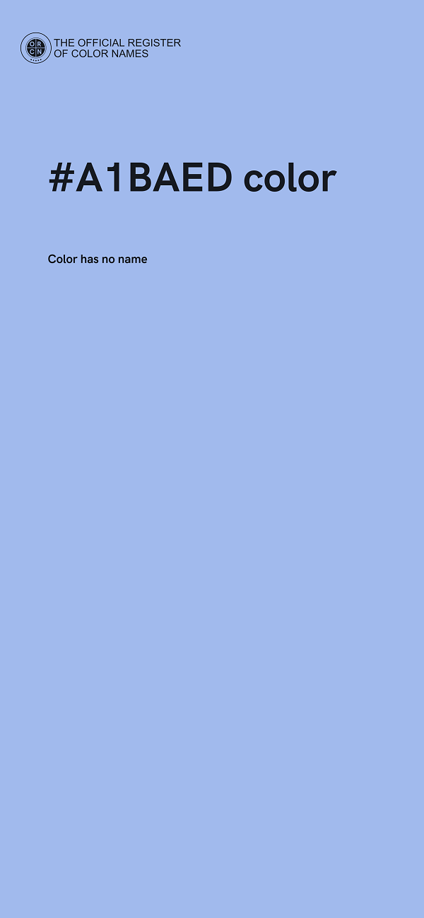 #A1BAED color image