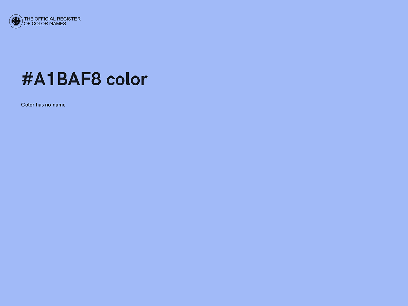 #A1BAF8 color image