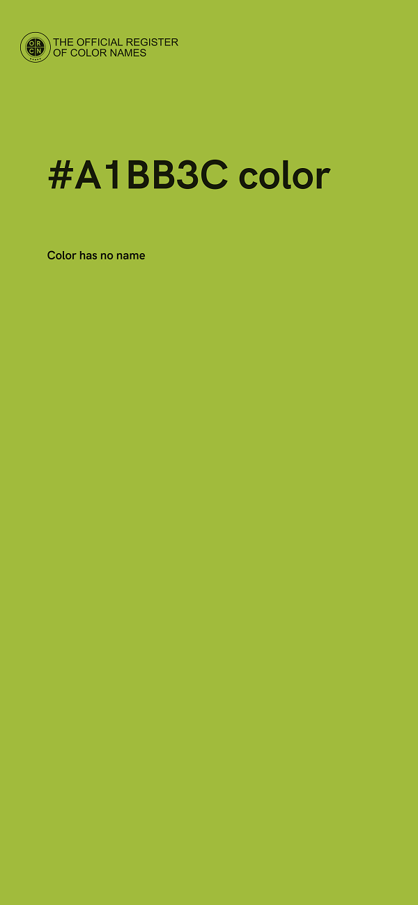 #A1BB3C color image