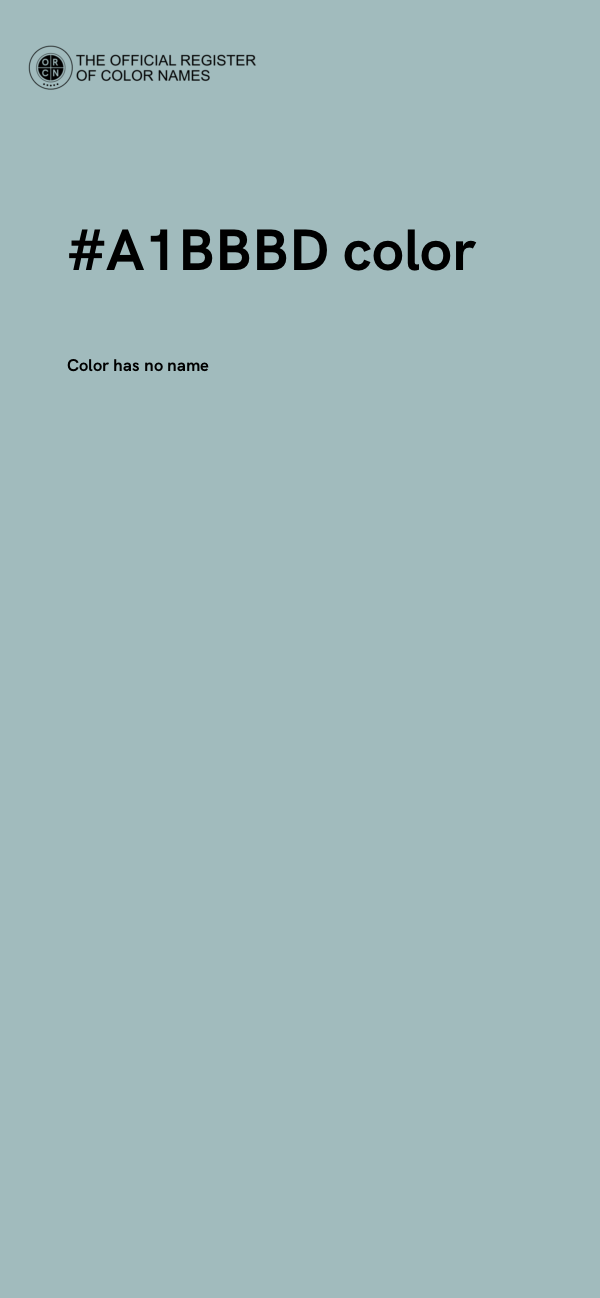 #A1BBBD color image
