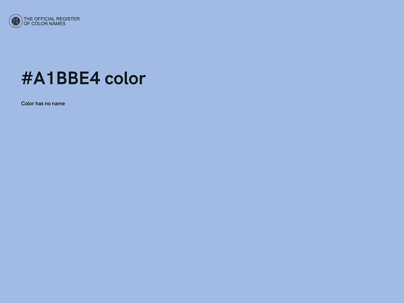 #A1BBE4 color image