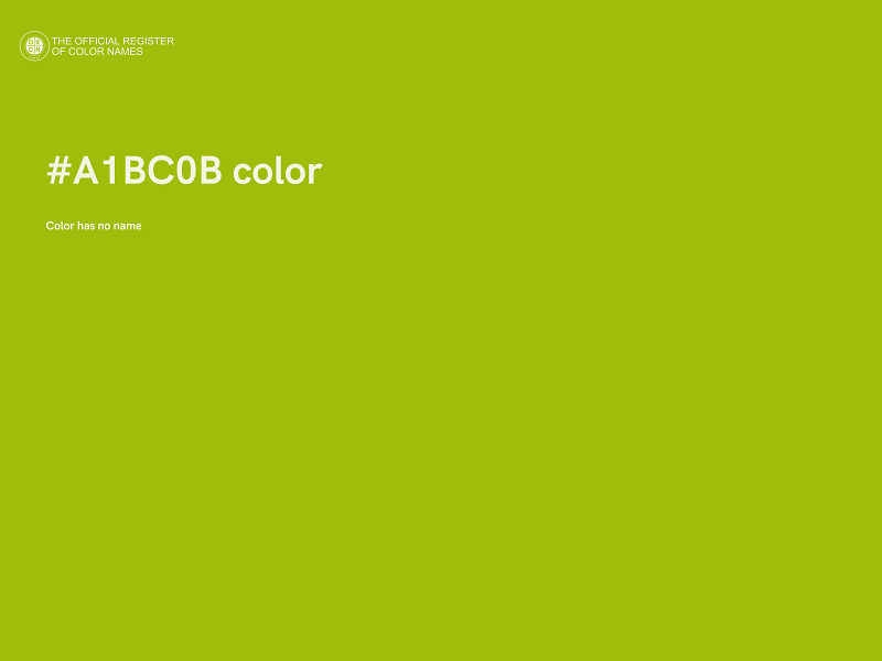 #A1BC0B color image