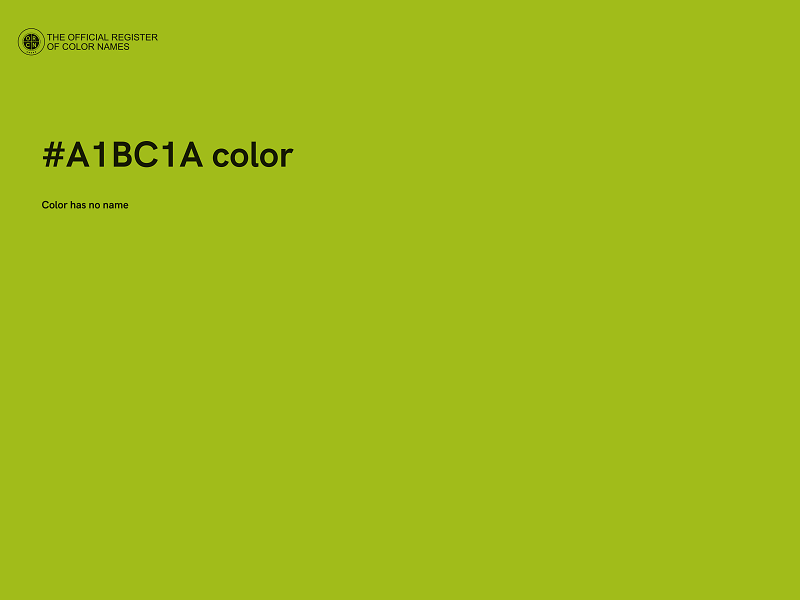 #A1BC1A color image