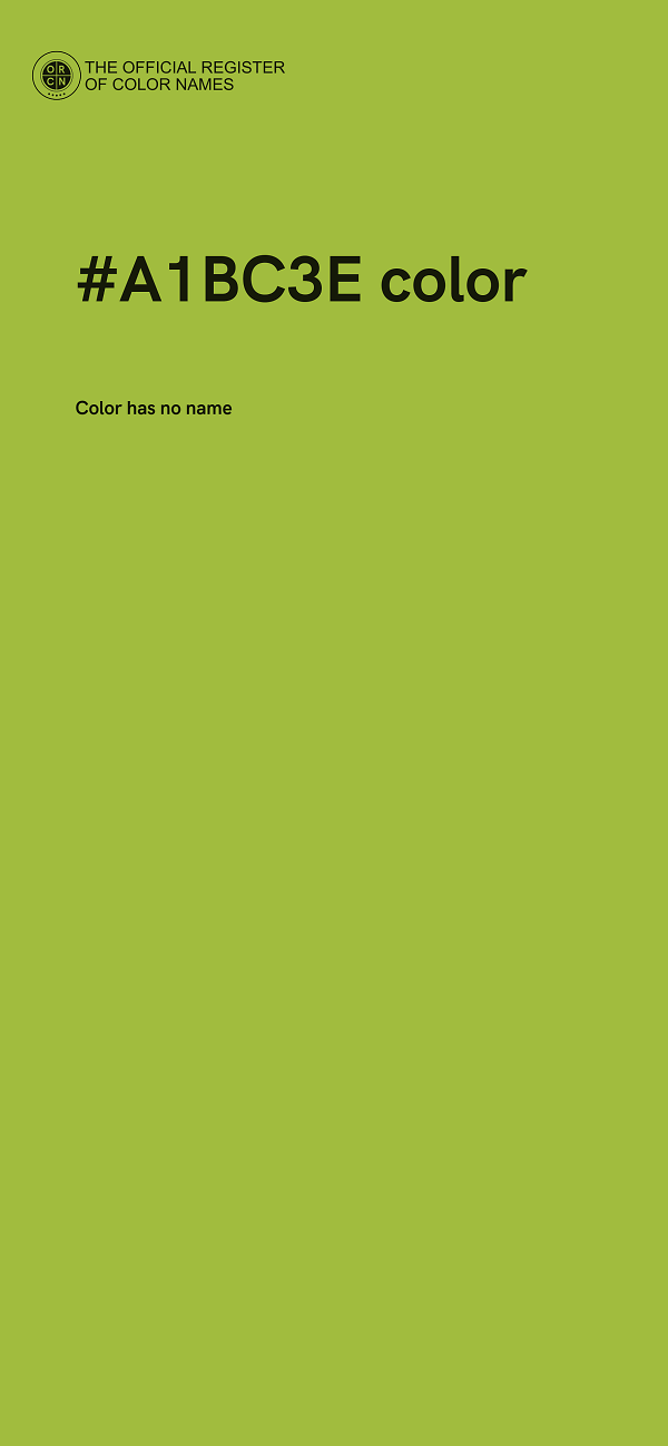 #A1BC3E color image