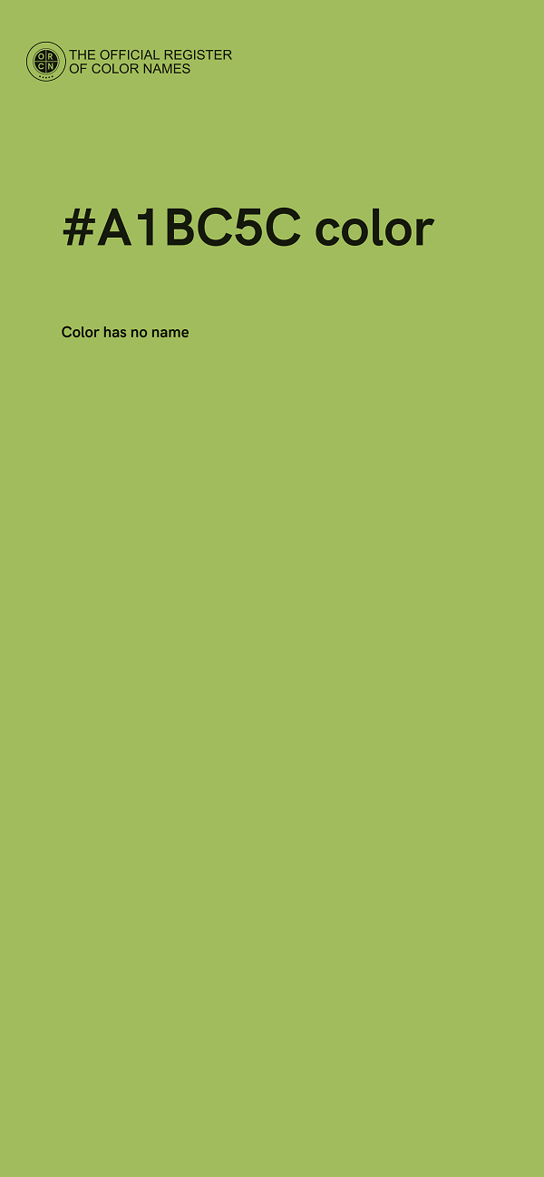 #A1BC5C color image
