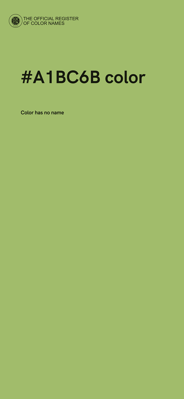 #A1BC6B color image