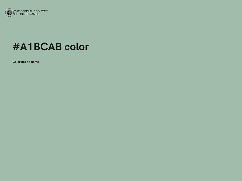 #A1BCAB color image