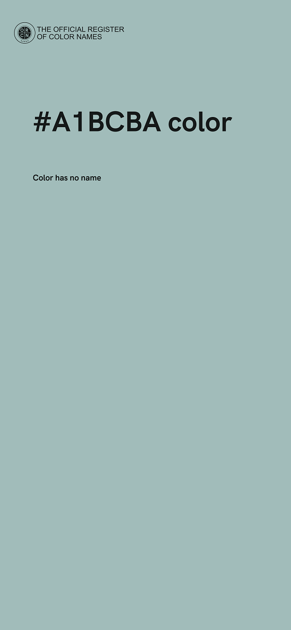 #A1BCBA color image