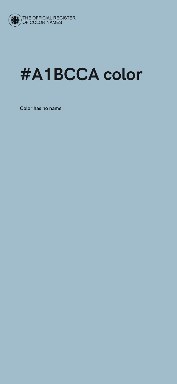 #A1BCCA color image