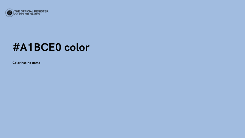 #A1BCE0 color image