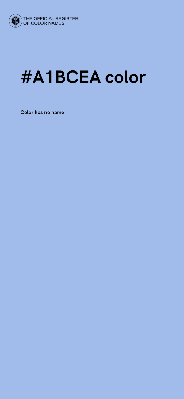 #A1BCEA color image