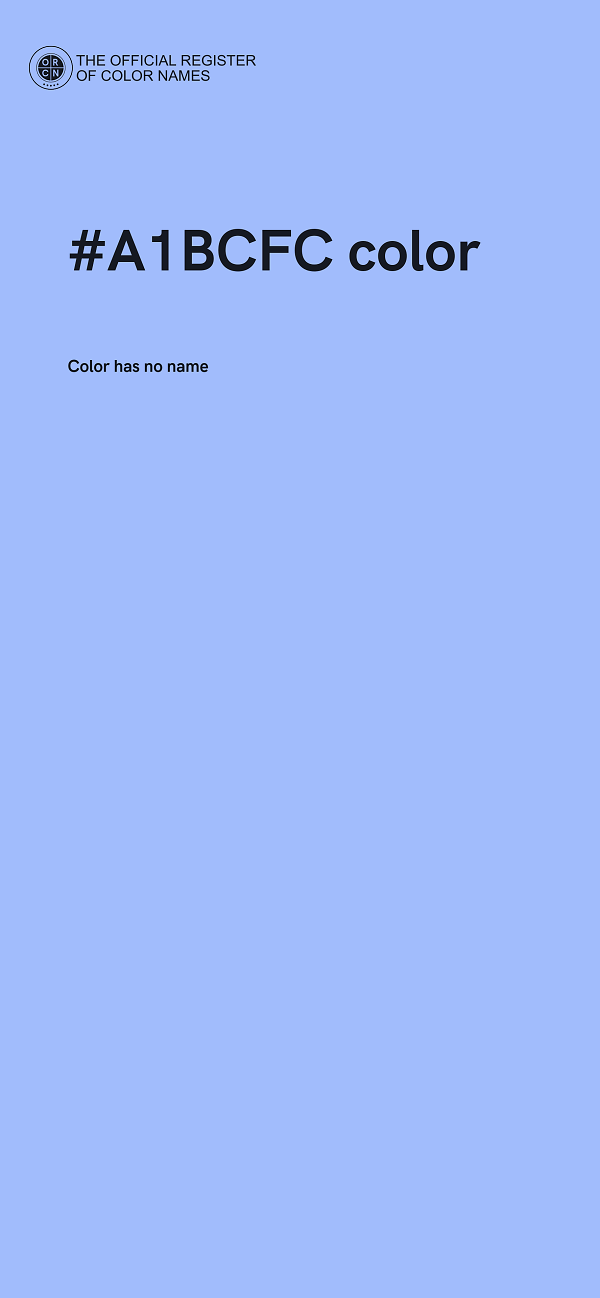 #A1BCFC color image