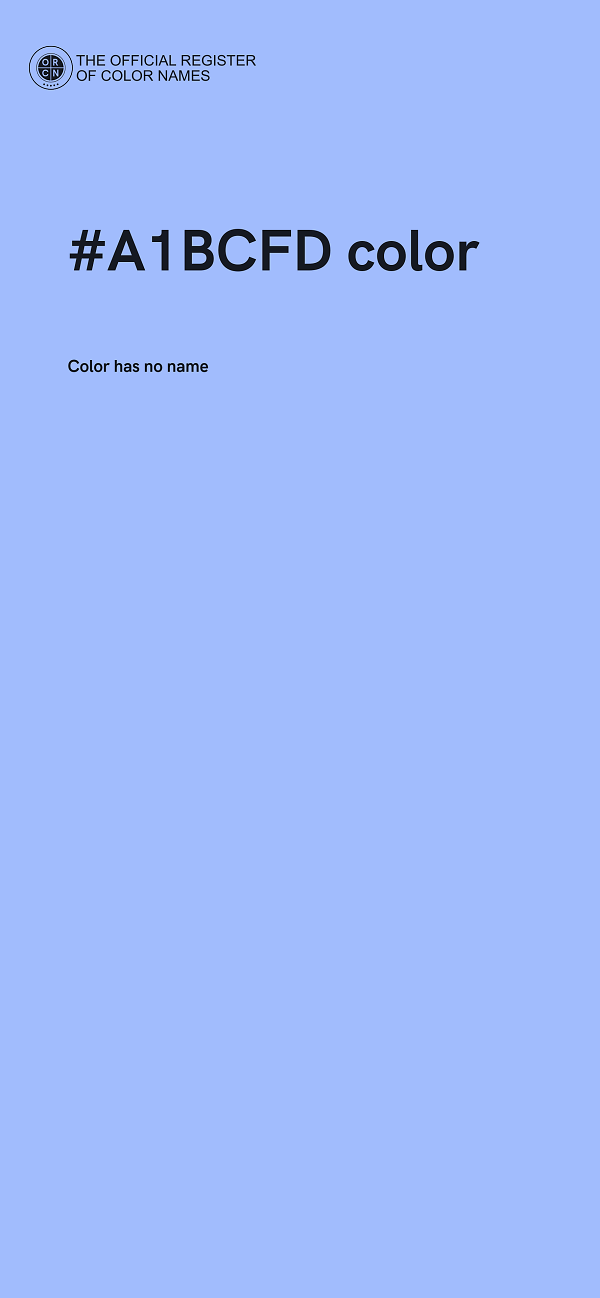 #A1BCFD color image