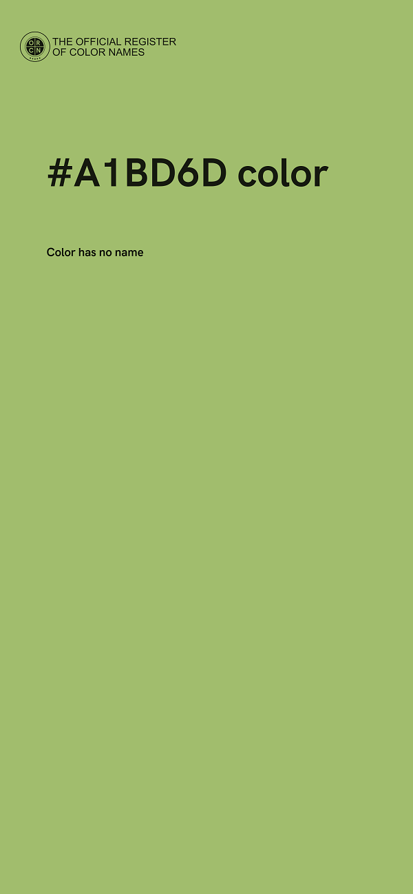 #A1BD6D color image