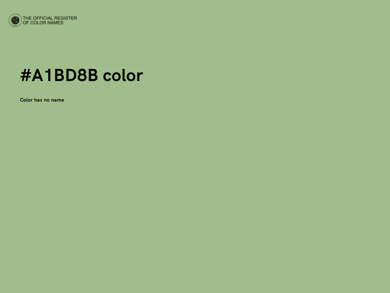 #A1BD8B color image