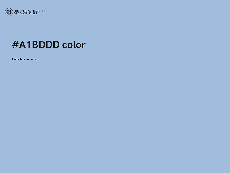 #A1BDDD color image