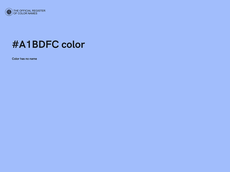 #A1BDFC color image