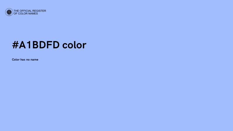 #A1BDFD color image