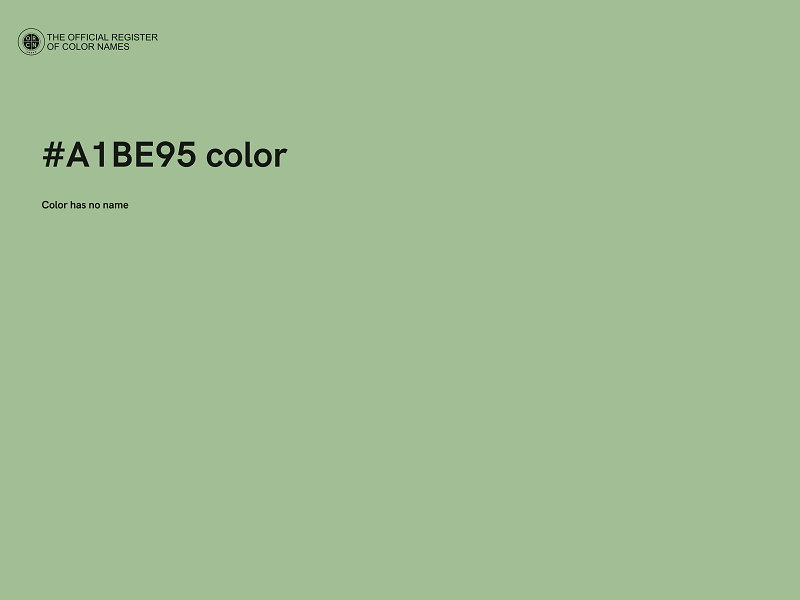 #A1BE95 color image