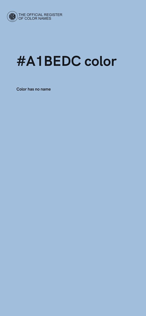 #A1BEDC color image